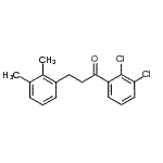 structure of CAS# 898793-23-2, 1-(2,3-Dichlorophenyl)-3-(2,3-dimethylphenyl)-1-propanone;2',3'-dichloro-3-(2,3-dimethylphenyl)propiophenone