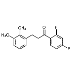 structure of CAS# 898793-33-4, 1-(2,4-Difluorophenyl)-3-(2,3-dimethylphenyl)-1-propanone;2',4'-difluoro-3-(2,3-dimethylphenyl)propiophenone