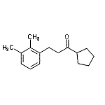 结构式 CAS# 898793-47-0, 1-环戊基-3-(2,3-二甲基苯基)-1-丙酮