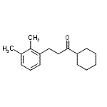structure of CAS# 898793-49-2, 1-Cyclohexyl-3-(2,3-dimethylphenyl)-1-propanone;cyclohexyl 2-(2,3-dimethylphenyl)ethyl ketone