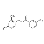 structure of CAS# 898793-55-0, 3-(2,4-Dimethylphenyl)-1-(3-methylphenyl)-1-propanone;3-(2,4-dimethylphenyl)-3'-methylpropiophenone