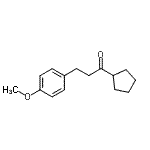 structure of CAS# 898793-81-2, 1-Cyclopentyl-3-(4-methoxyphenyl)-1-propanone;cyclopentyl 2-(4-methoxyphenyl)ethyl ketone
