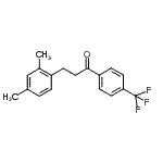 structure of CAS# 898794-34-8, 3-(2,4-Dimethylphenyl)-1-[4-(trifluoromethyl)phenyl]-1-propanone;3-(2,4-dimethylphenyl)-4'-trifluoromethylpropiophenone