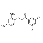 结构式 CAS# 898794-52-0, 1-(3,5-二氯苯基)-3-(2,4-二甲基苯基)-1-丙酮