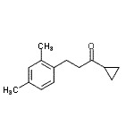 structure of CAS# 898794-64-4, 1-Cyclopropyl-3-(2,4-dimethylphenyl)-1-propanone;cyclopropyl 2-(2,4-dimethylphenyl)ethyl ketone