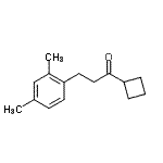 structure of CAS# 898794-66-6, 1-Cyclobutyl-3-(2,4-dimethylphenyl)-1-propanone;cyclobutyl 2-(2,4-dimethylphenyl)ethyl ketone