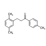 结构式 CAS# 898794-78-0, 3-(2,5-二甲基苯基)-1-(4-甲基苯基)-1-丙酮