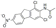 结构式 CAS# 899-87-6, N-(1,3-二氯-7-硝基-9H-芴-2-基)乙酰胺
