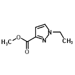 structure of CAS# 89943-27-1, Methyl 1-ethyl-1H-pyrazole-3-carboxylate;methyl 1-ethyl-1H-pyrazole-3-carboxylate;methyl 1-ethylpyrazole-3-carboxylate