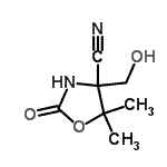 CAS#: 89943-53-3， 4-(Hydroxymethyl)-5,5-dimethyl-2-oxo-1,3-oxazolidine-4-carbonitrile