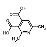 CAS 登录号：89977-05-9， 2-氨基-6-甲基-3,4-吡啶二甲酸