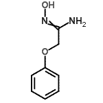 structure of CAS# 90007-06-0, N'-Hydroxy-2-phenoxyethanimidamide;(Z)-N'-hydroxy-2-phenoxyacetimidamide;1-(hydroxyimino)-2-phenoxyethylamine;N-Hydroxy-2-phenoxy-acetamidine