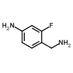 structure of CAS# 900174-91-6, 4-(Aminomethyl)-3-fluoroaniline;4-(Aminomethyl)-3-fluoroaniline;4-Amino-2-fluorobenzylamine