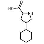 structure of CAS# 9002-01-1, 4-Cyclohexylproline;4-cyclohexyl-2-pyrrolidinecarboxylic acid;4-cyclohexylpyrrolidine-2-carboxylic acid