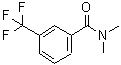 structure of CAS# 90238-10-1, N,N-Dimethyl-3-(trifluoromethyl)benzamide;Benzamide, 3-trifluoromethyl-N,N-dimethyl-;N,N-dimethyl[3-(trifluoromethyl)phenyl]carboxamide;N,N-DIMETHYL-3- BENZAMIDE