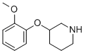 structure of CAS# 902837-27-8, 3-(2-Methoxyphenoxy)-Piperidine;Piperidine, 3-(2-Methoxyphenoxy)-;3-(2-METHOXYPHENOXY)PIPERIDINE