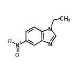 结构式 CAS# 90349-15-8, 1-乙基-5-硝基-1H-苯并咪唑