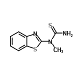 CAS 登录号：90349-90-9， 1-(1,3-苯并噻唑-2-基)-1-甲基硫脲