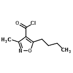 CAS#: 90415-80-8， 5-Butyl-3-methyl-1,2-oxazole-4-carbonyl chloride