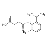 结构式 CAS# 904797-70-2, 4-[(2-异丙基-6-甲基苯基)氨基]-4-氧代丁酸