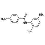 structure of CAS# 905810-25-5, N-(5-Amino-2-methylphenyl)-4-methylbenzamide;MFCD08685819