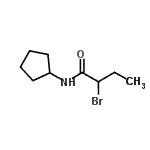 结构式 CAS# 905811-01-0, 2-溴-N-环戊基丁酰胺