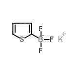 structure of CAS# 906674-55-3, Potassium trifluoro(2-thienyl)borate(1-);2-THIOPHENPOTASSIUMTRIFLUOROBORATE;MFCD04112719;Potassium 2-thiophenetrifluoroborate