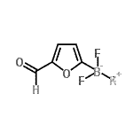 structure of CAS# 907604-62-0, Potassium trifluoro(5-formyl-2-furyl)borate(1-);Borate(1-), trifluoro(5-formyl-2-furanyl)-, potassium (1:1);Kaliumtrifluor(5-formyl-2-furyl)borat(1-);MFCD11052668