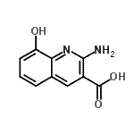 CAS 登录号：90771-37-2， 2-氨基-8-羟基-3-喹啉羧酸