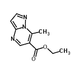 结构式 CAS# 90840-54-3, 乙基7-甲基吡唑并[1,5-a]嘧啶-6-羧酸酯