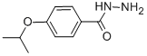 structure of CAS# 90873-17-9, 4-(1-Methylethoxy)-Benzoic Acid Hydrazide;4-Isopropoxybenzohydrazide;Zinc02387663;Stk315679