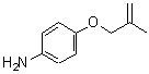 structure of CAS# 90874-61-6, 4-[(2-Methyl-2-propen-1-yl)oxy]aniline;4-[(2-methylprop-2-en-1-yl)oxy]aniline