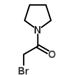structure of CAS# 90892-09-4, 2-Bromo-1-(1-pyrrolidinyl)ethanone;1-(bromoacetyl)pyrrolidine;2-Bipheny<wbr>l-4-yl-8-<wbr>methyl-im<wbr>idazo[1,2<wbr>-a]pyridi<wbr>ne-3-carb<wbr>aldehyde;2-Bromo-1-(1-pyrrolidinyl)-1-ethanone