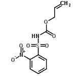 structure of CAS# 90916-29-3, Allyl [(2-nitrophenyl)sulfonyl]carbamate;N-Alloc-2-nitrobenzenesulfonamide;N-Allyloxycarbonyl-2-nitrobenzenesulfonamide