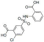 CAS 登录号：91-36-1， 5-[[(2-羧基苯基)氨基]磺酰基]-2-氯苯甲酸