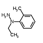 structure of CAS# 910041-10-0, 1-Ethyl-1-(2-methylphenyl)hydrazine;1-Ethyl-1-(o-tolyl)hydrazine