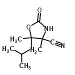 CAS#: 91010-89-8， 5-Isobutyl-4,5-dimethyl-2-oxo-1,3-oxazolidine-4-carbonitrile
