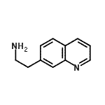structure of CAS# 910412-44-1, 2-(7-Quinolinyl)ethanamine;2-(7-Chinolinyl)ethanamin;2-(7-Quinoléinyl)éthanamine;2-(7-Quinolinyl)ethanamine