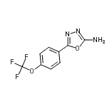结构式 CAS# 910442-23-8, 5-[4-(三氟甲氧基)苯基]-1,3,4-恶二唑-2-胺