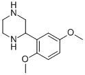 结构式 CAS# 910444-68-7, 2-(2,5-二甲氧基苯基)-哌嗪