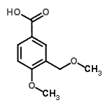 结构式 CAS# 91061-77-7, 4-甲氧基-3-(甲氧基甲基)苯甲酸