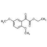 structure of CAS# 911047-42-2, Ethyl (2,5-dimethoxyphenyl)(oxo)acetate;Ethyl 2,5-dimethoxybenzoylformate;MFCD09801405