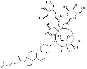 CAS#: 91202-79-8， N-(Tris((beta-Galactopyranosyloxy)Methyl)Methyl)-N(alpha)-(4-(5-Cholesten-3beta-Yloxy)Succinyl)Glycinamide