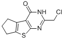 structure of CAS# 91225-70-6, 2-(Chloromethyl)-3,5,6,7-Tetrahydro-4H-Cyclopenta[4,5]Thieno[2,3-d]Pyrimidin-4-One;Enamine_005683;Idi1_007918
