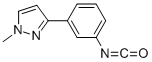 structure of CAS# 912569-60-9, 3-(3-Isocyanatophenyl)-1-Methyl-1H-Pyrazole;3-(1-Methyl-1H-Pyrazol-3-Yl)Phenyl Isocyanate 97%;3-(1-Methyl-1H-Pyrazol-3-Yl)Phenyl Isocyanate;3-(3-Isocyanatophenyl)-1-Methyl-1H-Pyrazole