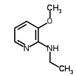 structure of CAS# 912761-77-4, N-Ethyl-3-methoxy-2-pyridinamine;2-Ethylamino-3-methoxypyridine;ethyl(3-methoxy(2-pyridyl))amine;Ethyl-(3-Methoxy-Pyridin-2-Yl)-Amine