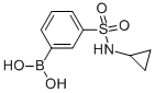 结构式 CAS# 913835-28-6, B-[3-[(环丙基氨基)磺酰基]苯基]-硼酸