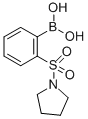 structure of CAS# 913835-83-3, B-[2-(1-Pyrrolidinylsulfonyl)Phenyl]-Boronic Acid;2-(Pyrrolidin-1-Ylsulphonyl)Benzeneboronic Acid 97%;2-(1-Pyrrolidinylsulfonyl)Benzeneboronic Acid, 97%;2-(PYRROLIDIN-1-YLSULPHONYL)BENZENEBORONIC ACID 97