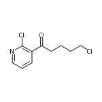 structure of CAS# 914203-36-4, 5-Chloro-1-(2-chloro-3-pyridinyl)-1-pentanone;2-Chloro-3-(5-chlorovaleryl)pyridine
