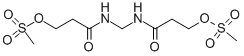 structure of CAS# 91426-22-1, N,N'-Methylenebis(2-Carbamoylethyl) Bis(Methanesulfonate);[3-[(3-Methylsulfonyloxypropanoylamino)Methylamino]-3-Oxo-Propyl] Methanesulfonate;Methanesulfonic Acid [3-[[(3-Methylsulfonyloxy-1-Oxopropyl)Amino]Methylamino]-3-Oxopropyl] Ester;Methanesulfonic Acid [3-Keto-3-[(3-Methylsulfonyloxypropanoylamino)Methylam